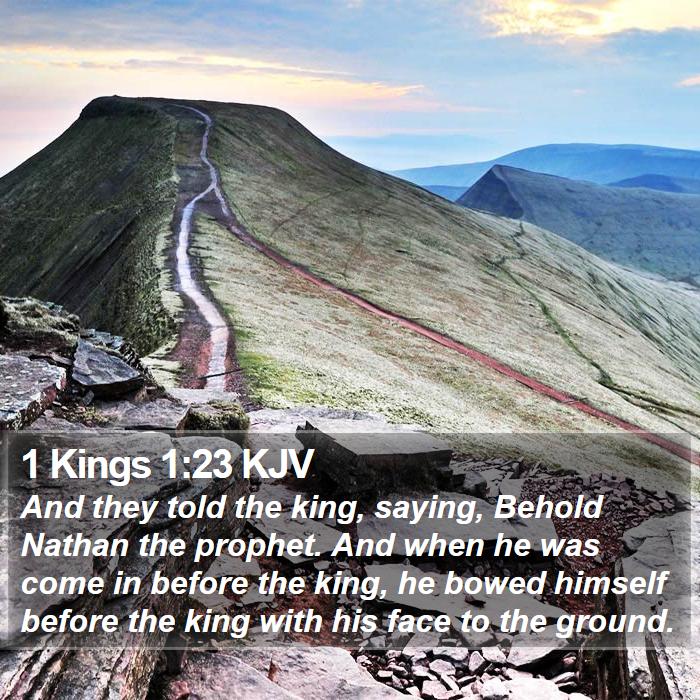 1 Kings 1:23 KJV Bible Study