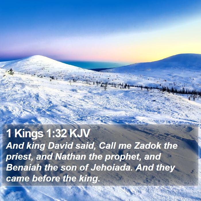 1 Kings 1:32 KJV Bible Study