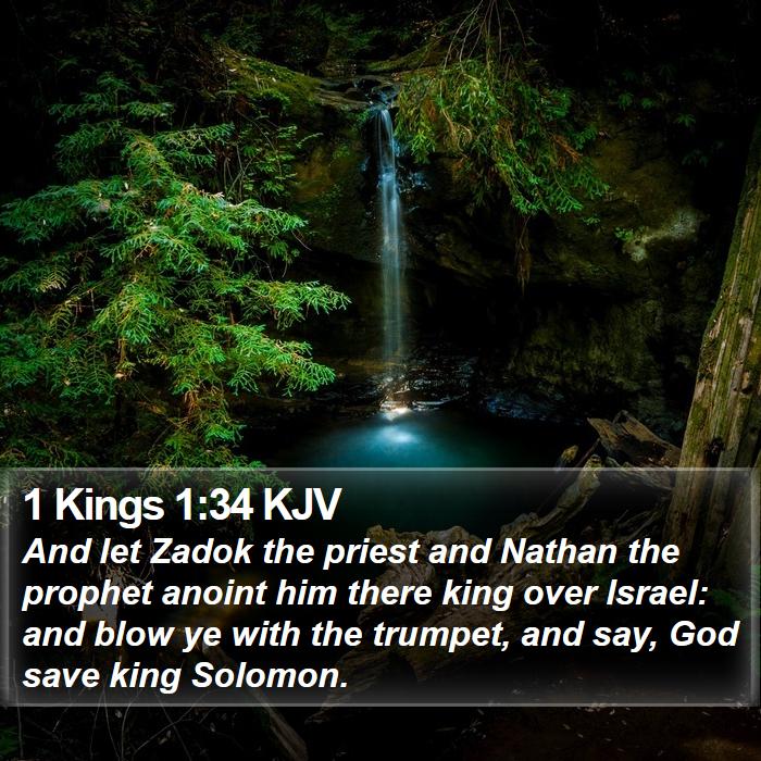 1 Kings 1:34 KJV Bible Study