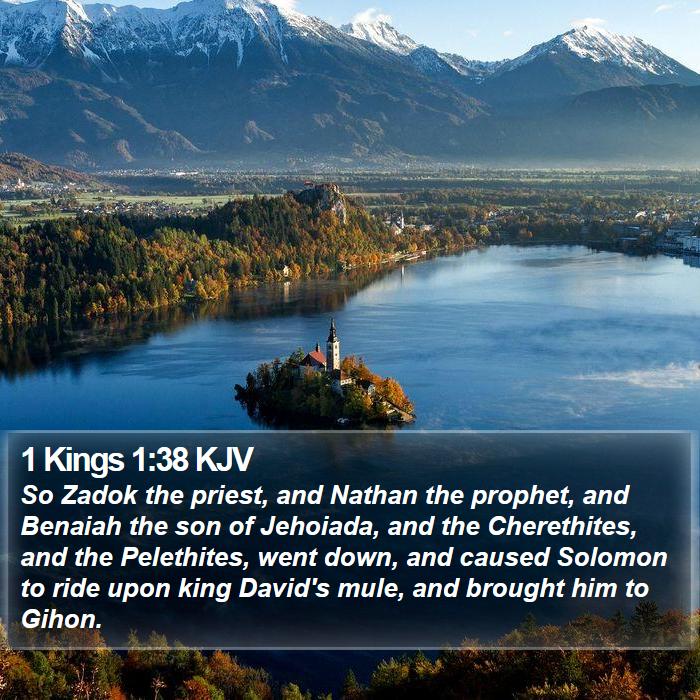 1 Kings 1:38 KJV Bible Study