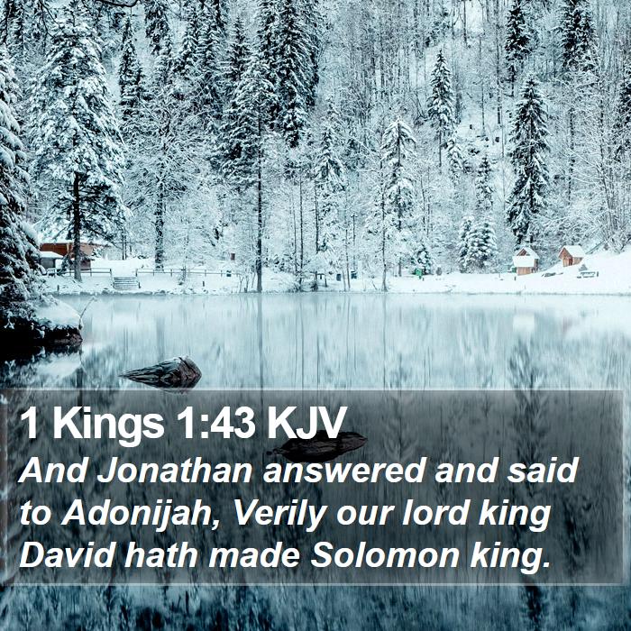 1 Kings 1:43 KJV Bible Study