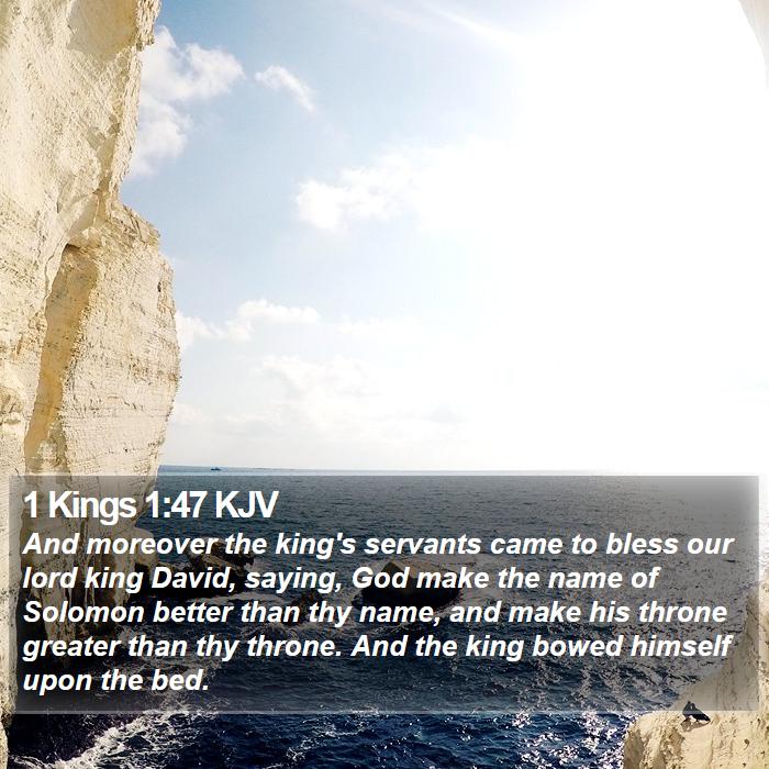 1 Kings 1:47 KJV Bible Study