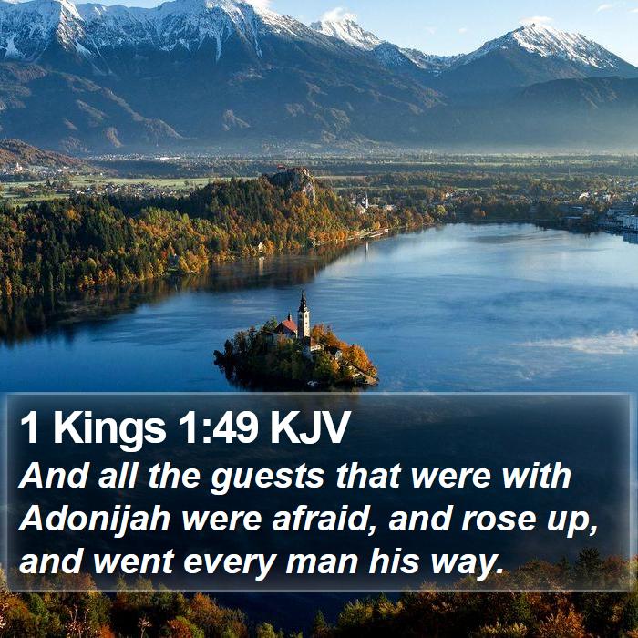 1 Kings 1:49 KJV Bible Study