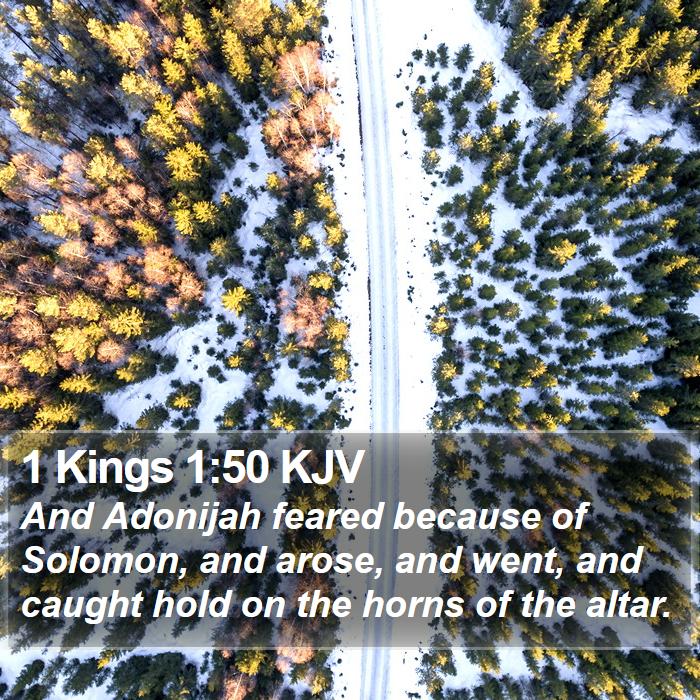 1 Kings 1:50 KJV Bible Study