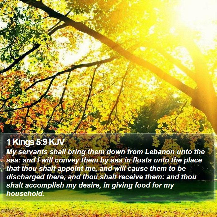 1 Kings 5:9 KJV Bible Study
