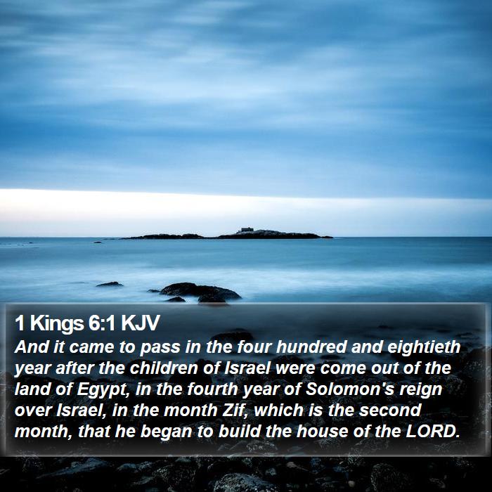 1 Kings 6:1 KJV Bible Study