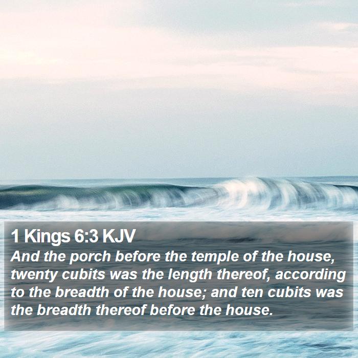 1 Kings 6:3 KJV Bible Study