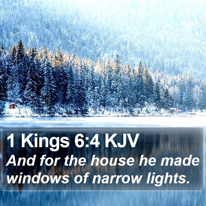 1 Kings 6:4 KJV Bible Study