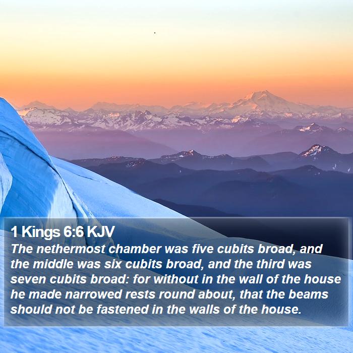 1 Kings 6:6 KJV Bible Study