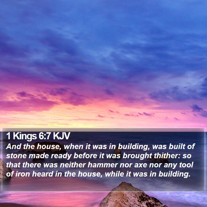 1 Kings 6:7 KJV Bible Study