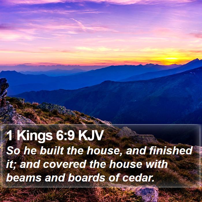 1 Kings 6:9 KJV Bible Study