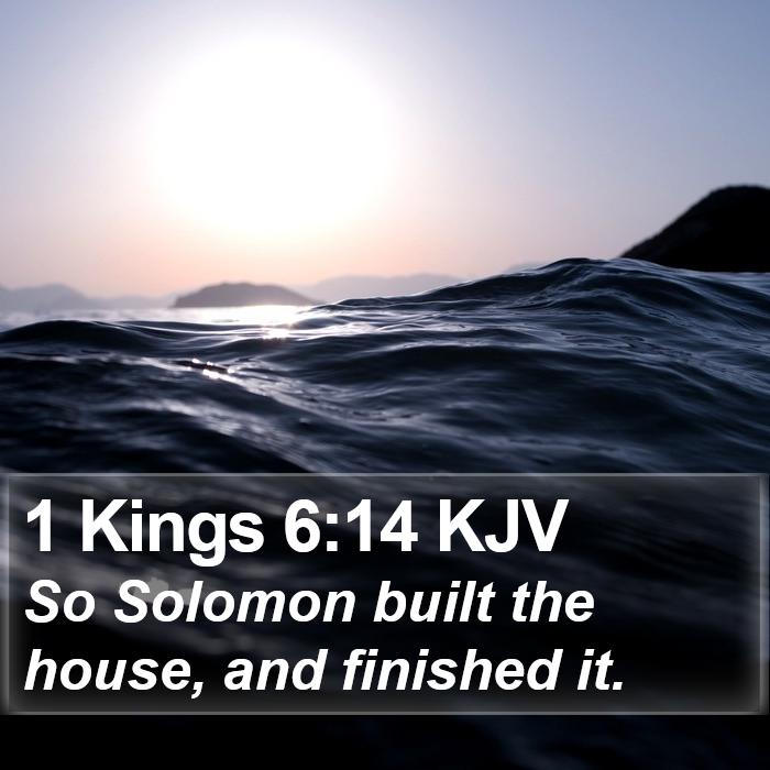 1 Kings 6:14 KJV Bible Study