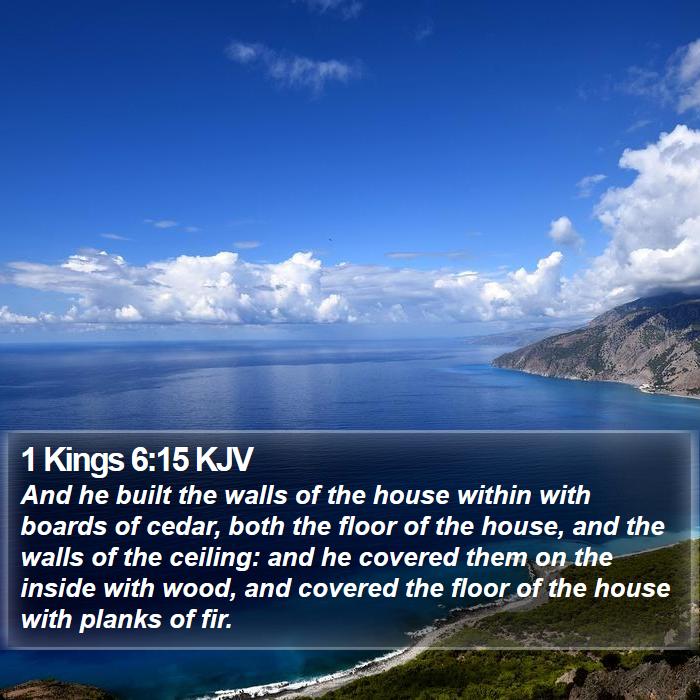 1 Kings 6:15 KJV Bible Study