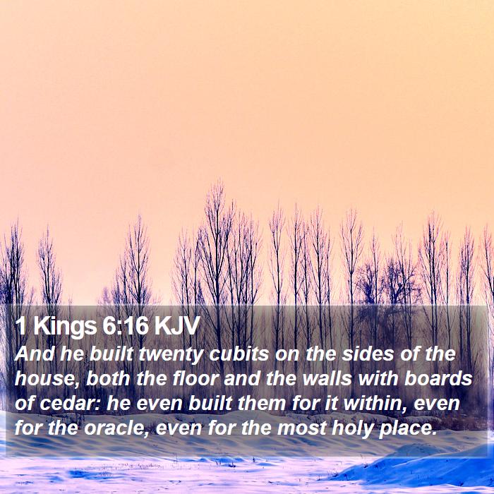 1 Kings 6:16 KJV Bible Study