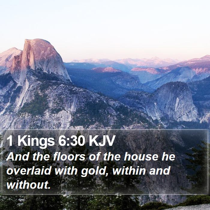 1 Kings 6:30 KJV Bible Study