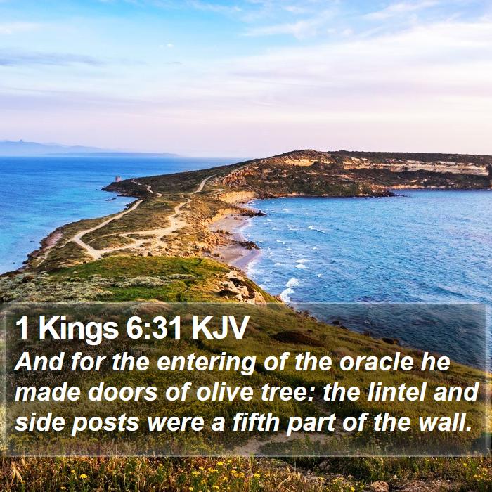 1 Kings 6:31 KJV Bible Study