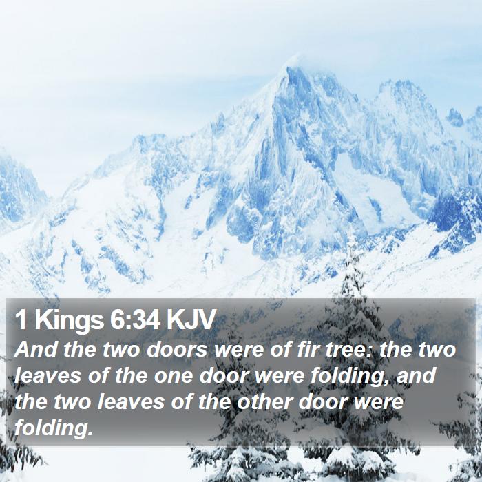 1 Kings 6:34 KJV Bible Study