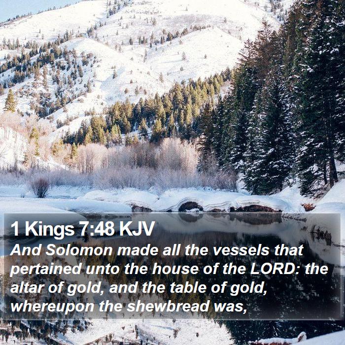 1 Kings 7:48 KJV Bible Study