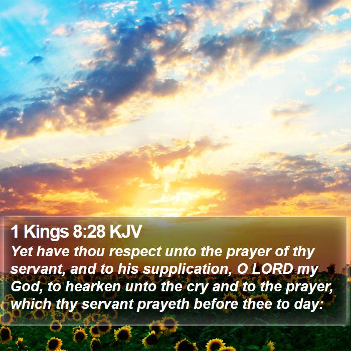 1 Kings 8:28 KJV Bible Study