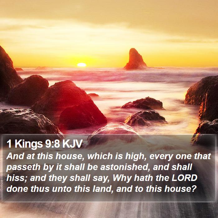 1 Kings 9:8 KJV Bible Study