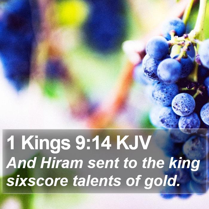 1 Kings 9:14 KJV Bible Study