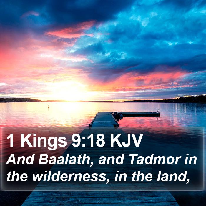 1 Kings 9:18 KJV Bible Study