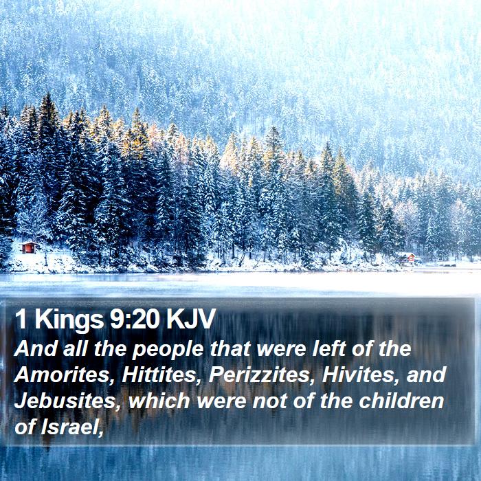 1 Kings 9:20 KJV Bible Study