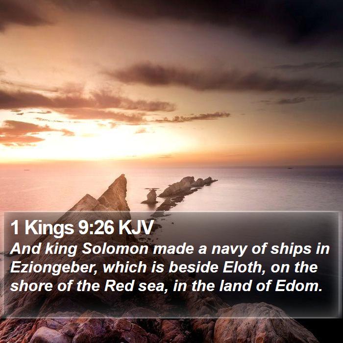 1 Kings 9:26 KJV Bible Study