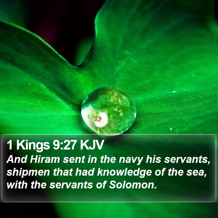 1 Kings 9:27 KJV Bible Study