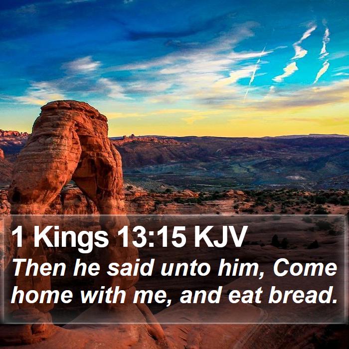 1 Kings 13:15 KJV Bible Study