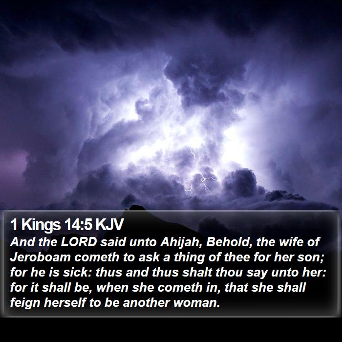 1 Kings 14:5 KJV Bible Study