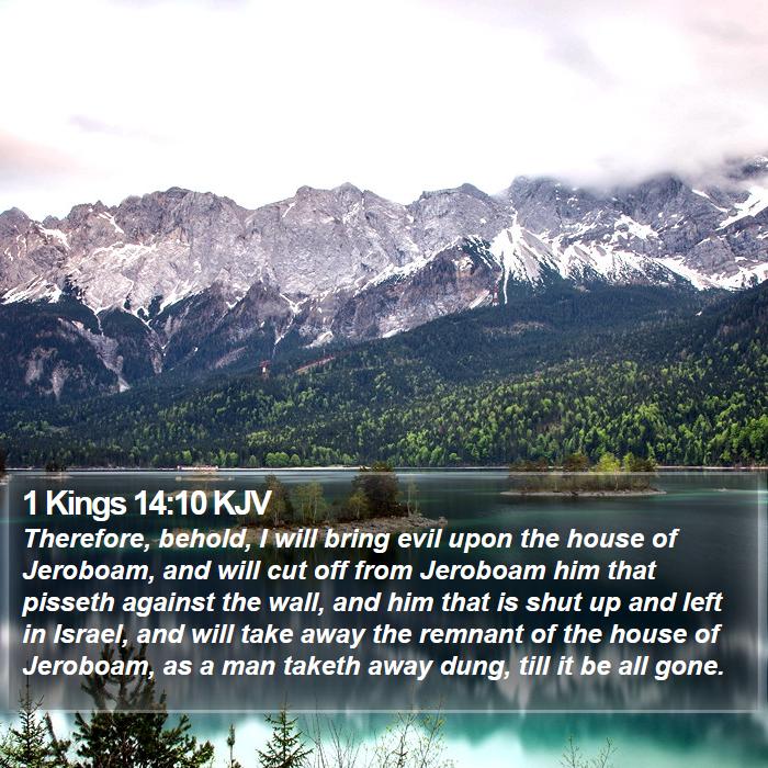 1 Kings 14:10 KJV Bible Study