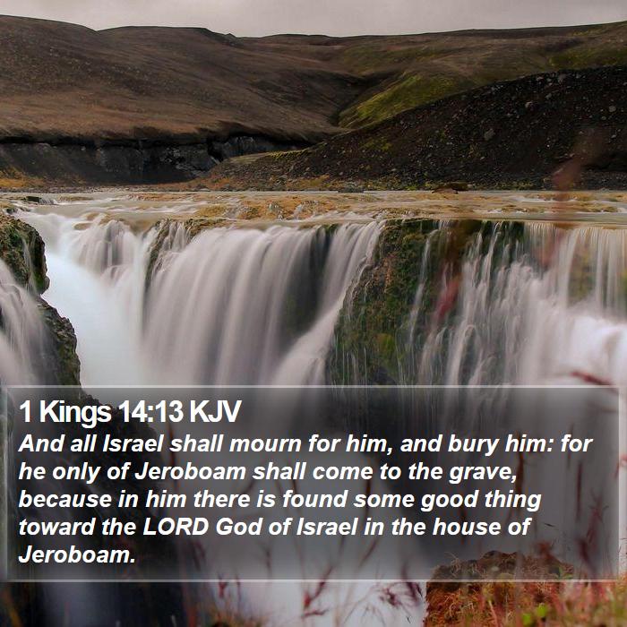 1 Kings 14:13 KJV Bible Study