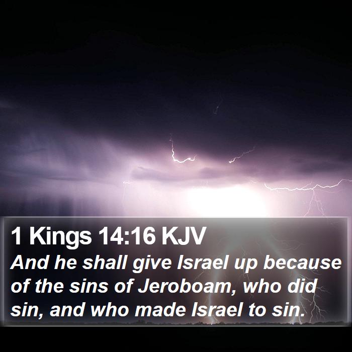 1 Kings 14:16 KJV Bible Study