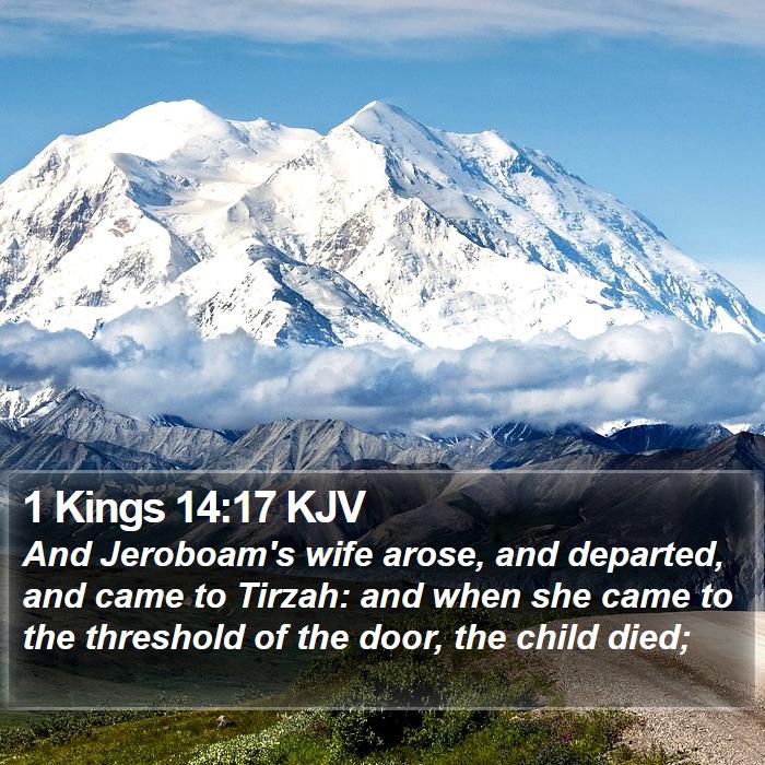 1 Kings 14:17 KJV Bible Study