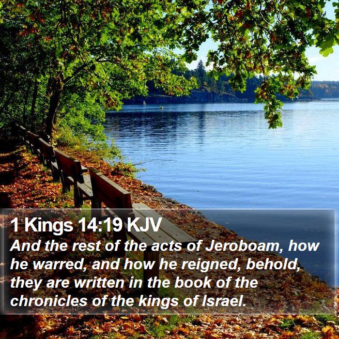 1 Kings 14:19 KJV Bible Study