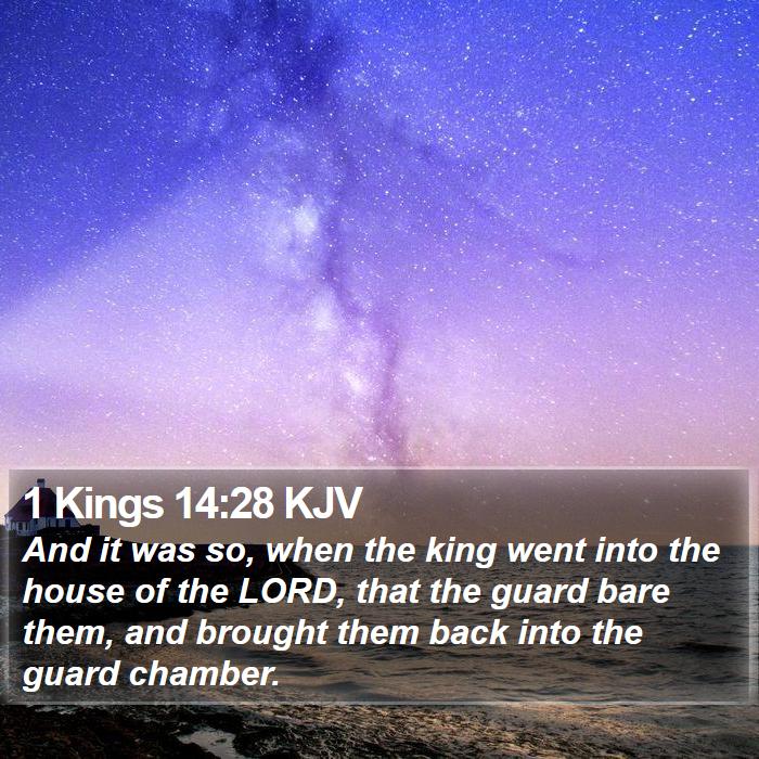 1 Kings 14:28 KJV Bible Study