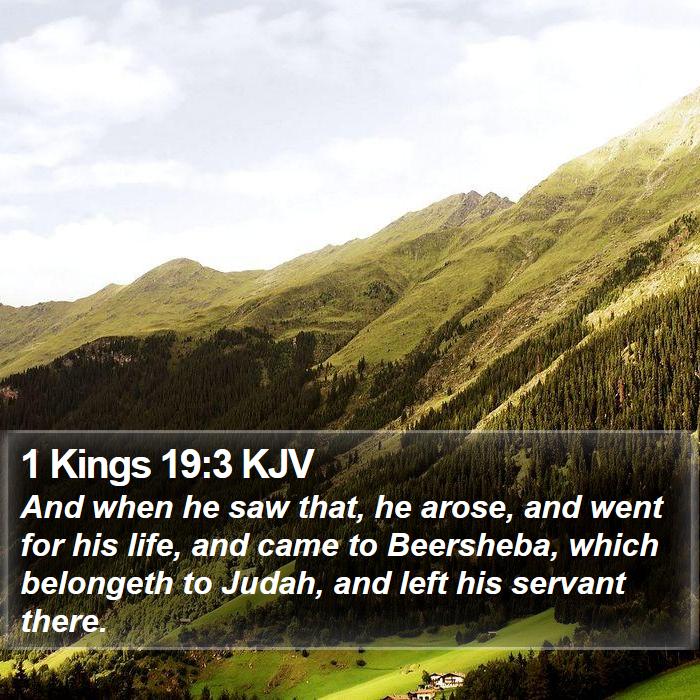 1 Kings 19:3 KJV Bible Study