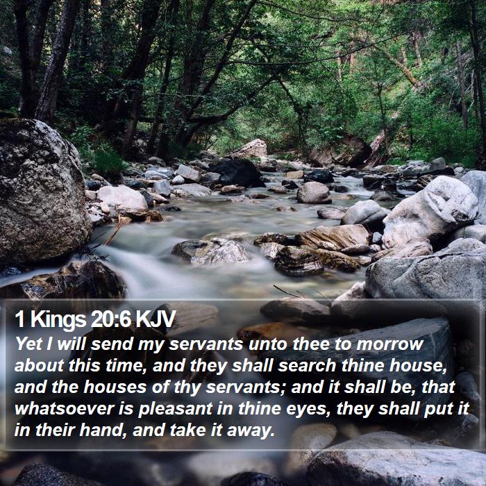 1 Kings 20:6 KJV Bible Study