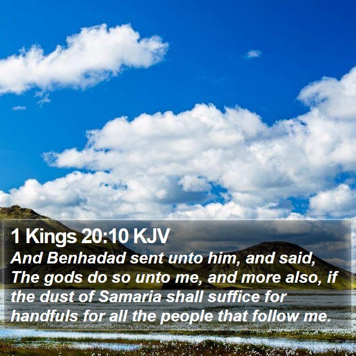 1 Kings 20:10 KJV Bible Study