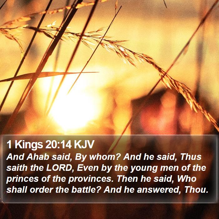 1 Kings 20:14 KJV Bible Study