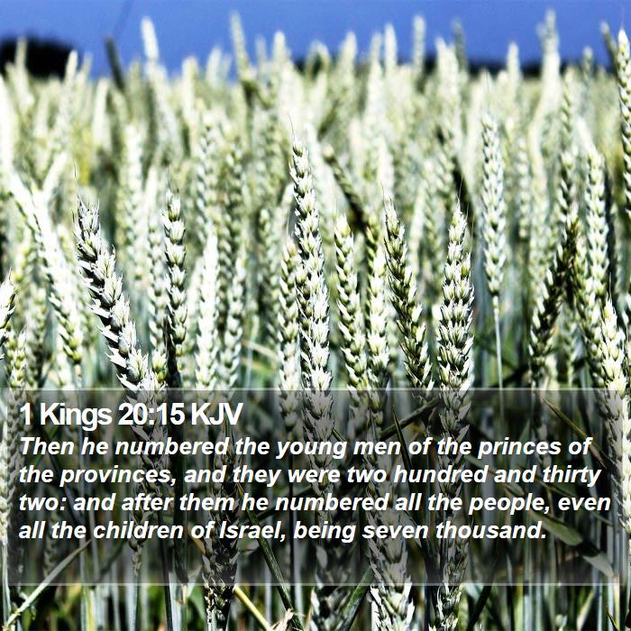 1 Kings 20:15 KJV Bible Study