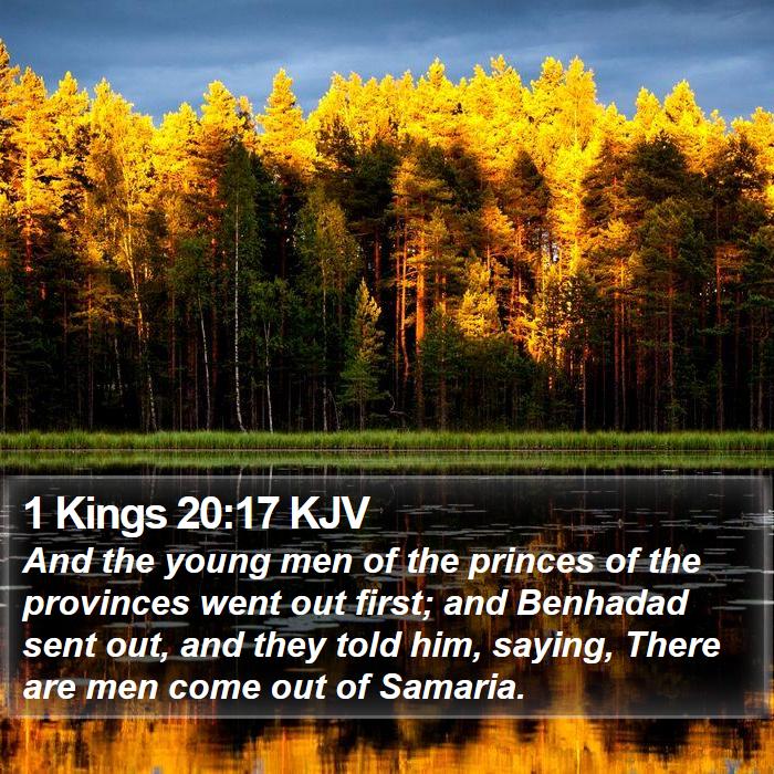 1 Kings 20:17 KJV Bible Study