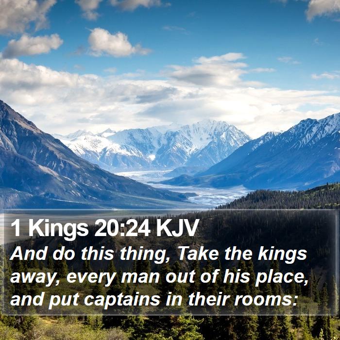 1 Kings 20:24 KJV Bible Study