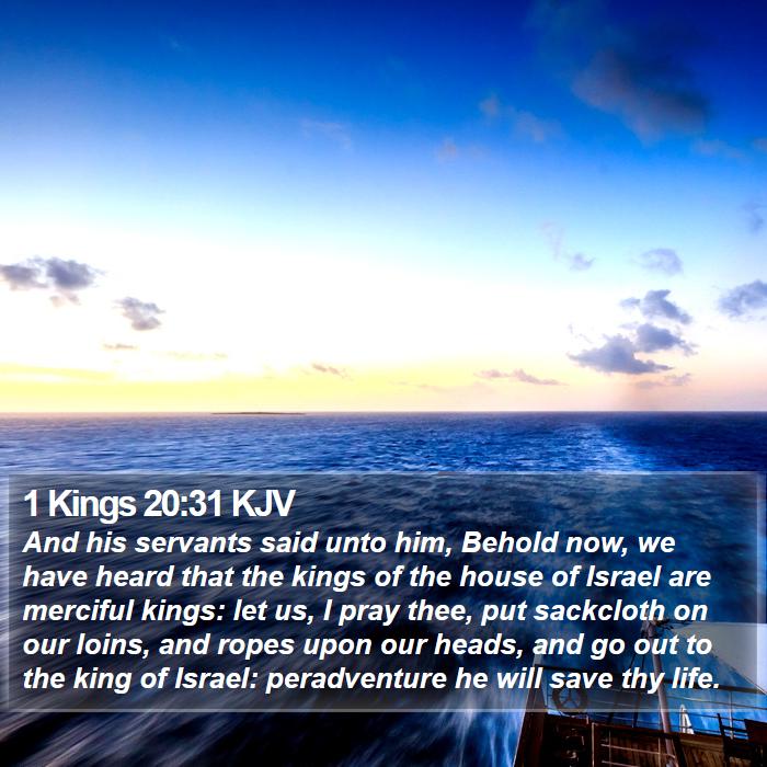 1 Kings 20:31 KJV Bible Study