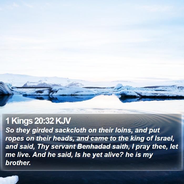 1 Kings 20:32 KJV Bible Study