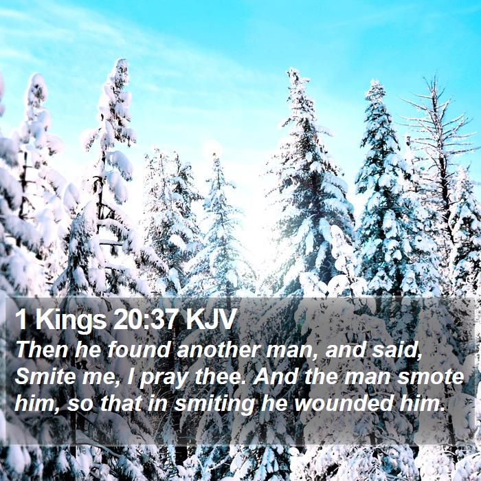 1 Kings 20:37 KJV Bible Study