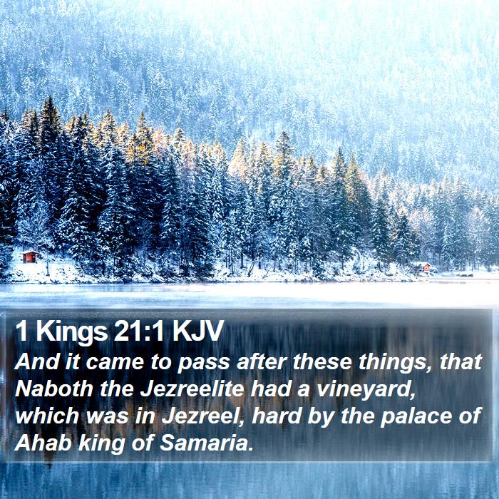 1 Kings 21:1 KJV Bible Study