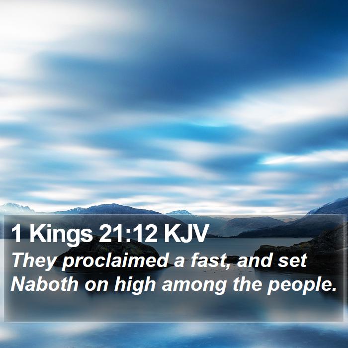 1 Kings 21:12 KJV Bible Study