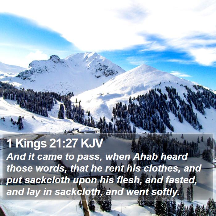 1 Kings 21:27 KJV Bible Study